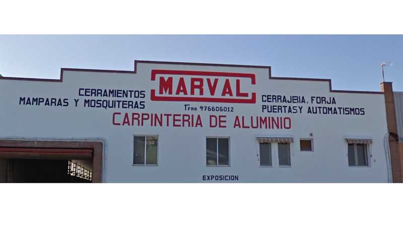 Fotografia tomada fuera de Marval - Carpintería metálica y de aluminio en Ricla, Zaragoza