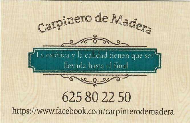 Fotografia tomada fuera de Carpintero de Madera - Fábrica en Ayamonte, Huelva