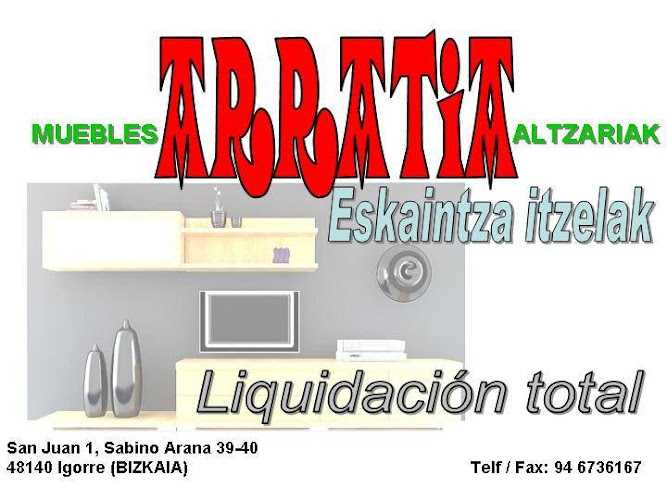 Fotografia tomada fuera de Muebles Arratia Altzariak - Tienda de muebles en Igorre, Vizcaya