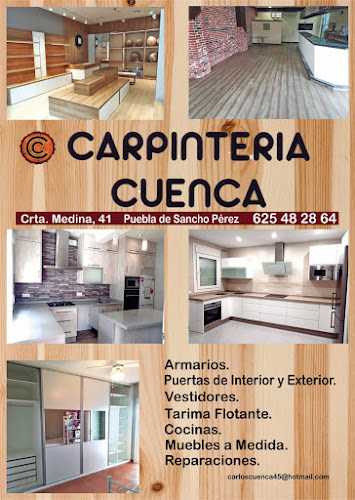 Fotografia tomada fuera de Carpintería Cuenca - Carpintería en Puebla de Sancho Pérez, Badajoz