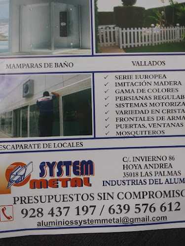Fotografia tomada fuera de System Metal - Carpintería metálica y de aluminio en Las Palmas de Gran Canaria, Las Palmas
