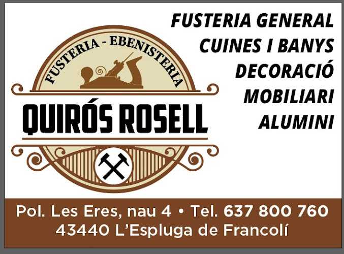 Fotografia tomada fuera de FUSTERIA QUIRÓS ROSELL S.L. - Fusteria en Balneari Les Masies, Tarragona