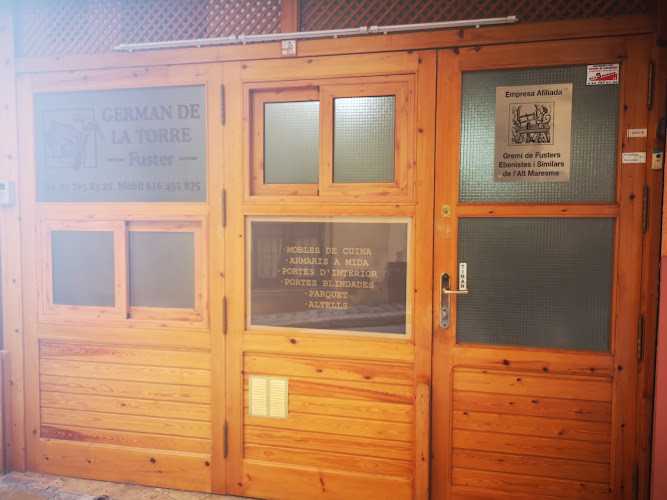 Fotografia tomada fuera de Carpintería Germán de la Torre - Tienda de armarios en Arenys de Mar, Barcelona