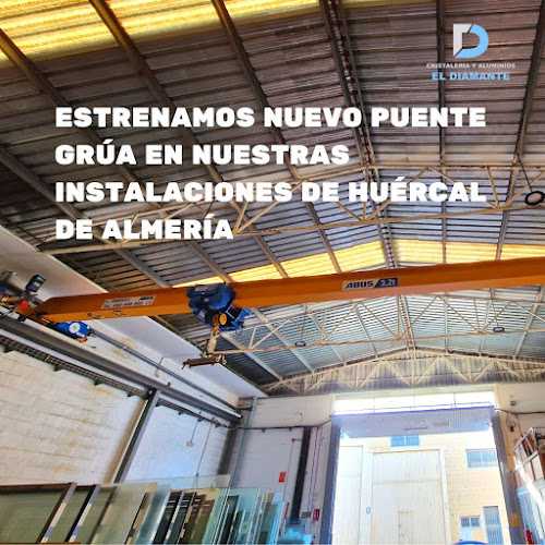 Fotografia tomada fuera de Cristalería y Aluminios El Diamante - Carpintería metálica y de aluminio en Huércal de Almería, Almería
